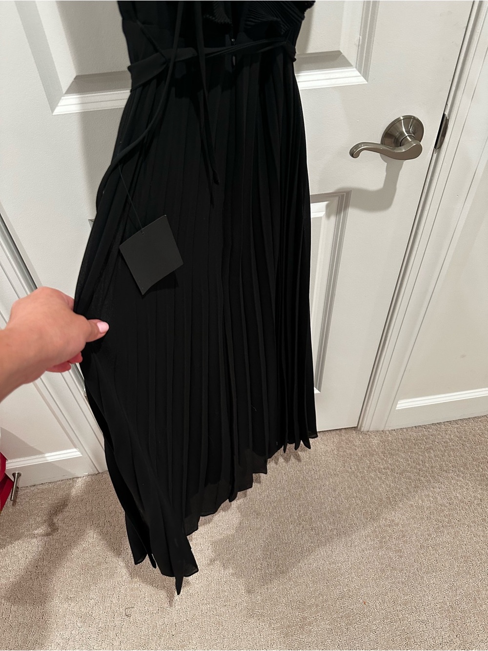 NWT Lulu’s Loved By You Chiffon Pleated Maxi Dress Size XL - Picture 9 of 12